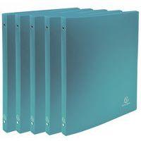 Lot de 25 Classeur 4 anneaux 15 mm PP Opaque - A4 - Vert foncé - Image 5