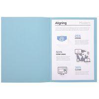 Lot de 10 paquets de 50 chemisess Forever 170 100% recyclé 24x32cm bleu thumbnail image 4