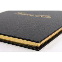 Lot de 2 livres d'or + titre 100 pages blanches 27x22cm vertical noir thumbnail image 3