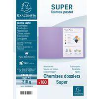 Lot de 5 paquets 100 chemisess SUPER 210 - 24x32cm - bleu clair - Image 5