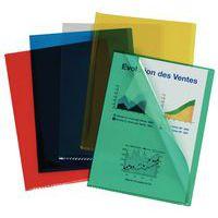 Chemise-coinA4 PVC grainé, 200µ, x100 Esselte