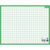 Ardoise 21x26,5cm blanche en carton rigide quadrillée/seyes - Image 2