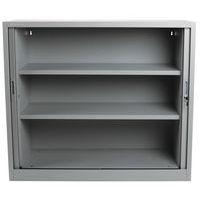 Armoire à rideaux Manutan 105X120X45 cm Alu/Hêtre - Image 4