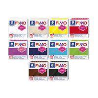 Lot 10 blocs pâte polymère 57 g couleurs assorties - Fimo