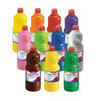 Flacon 1 litre gouache liquide avec bouchon doseur - Giotto