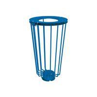 Poubelle Lofoten Vigipirate 100 L acier galva - bleu 5010 - Image principale