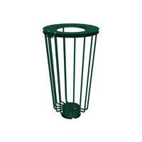 Poubelle Lofoten Vigipirate 100 L acier galva - vert 6005 - Image principale