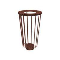 Poubelle Lofoten Vigipirate 100 L acier galva - aspect corten - Image principale
