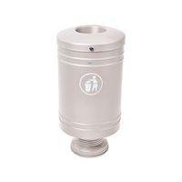 Poubelle Gascogne socle en fonte 60 L - zinc gris 7044 - Image principale