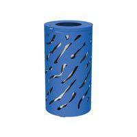 Poubelle Venise 80 L avec seau - galva bleu 5010 - Image principale