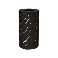 Poubelle Venise 80 L avec seau - galva noir 9005 - Image principale
