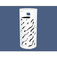 Poubelle Venise 80 L couvercle réhaussé et seau - galva blanc 9010 - Image principale