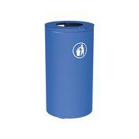 Poubelle Olbia 80 L avec seau - galva bleu 5010 - Image principale