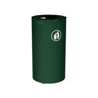 Poubelle Olbia 120 L sans seau - galva vert 6005 - Image principale