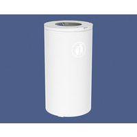 Poubelle Olbia 120 L sans seau - galva blanc 9010 - Image principale