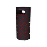 Poubelle Venise 80 L couvercle réhaussé seau peint galva - Procity - Image 3