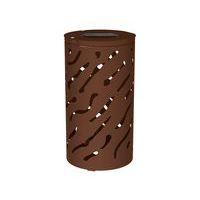 Poubelle Venise 80 L sans seau - galva marron 8017 - Image principale
