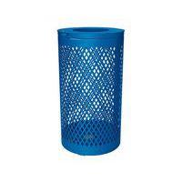 Poubelle Losange 120 L - galva bleu 5010 - Image principale
