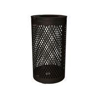 Poubelle Losange 120 L - galva noir 9005 - Image principale