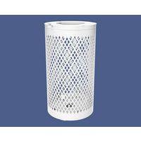 Poubelle Losange 120 L - galva blanc 9010 - Image principale