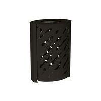 Poubelle Venise 120 L - galva noir 9005 - Image principale