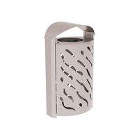 Poubelle Venise 120 L avec couvercle réhaussé - galva gris 7044 - Image principale