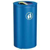 Poubelle Olbia Tri sélectif 2 x 60 L - galva bleu 5010 - Image principale