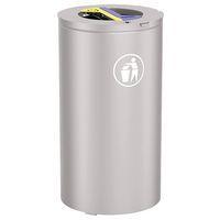 Poubelle Olbia Tri sélectif 2 x 60 L - galva gris 7044 - Image principale