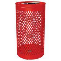 Poubelle Losange Tri sélectif 2 x 60 L - galva rouge 3020 - Image principale