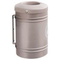 Poubelle Esterel murale 40 L - gris 7044 - Image principale