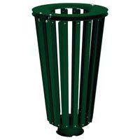 Poubelle Lofoten 80 L acier galva vert 6005 - Image principale