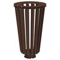 Poubelle Lofoten 80 L acier galva marron 8017 - Image principale