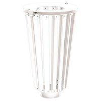 Poubelle Lofoten 80 L acier galva blanc 9010 - Image principale