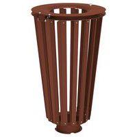 Poubelle Lofoten 80 L acier galva aspect corten - Image principale