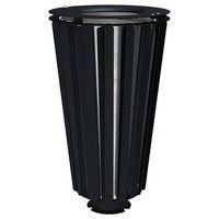 Poubelle Lofoten 80 L acier avec seau galva - noir 9005 - Image principale