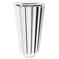 Poubelle Lofoten 80 L acier avec seau galva - blanc 9010 - Image principale