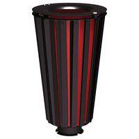 Poubelle Lofoten 80 L acier avec seau peint - noir 9005 - Image principale