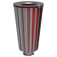 Poubelle Lofoten 80 L acier avec seau peint - gris Procity - Image principale