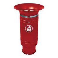 Poubelle Cévennes 60 L avec seau - rouge foncé 3004 - Image principale
