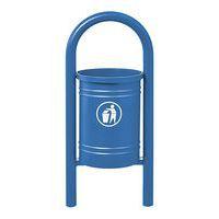 Poubelle Vercors 40 L avec seau - zinc bleu 5010 - Image principale