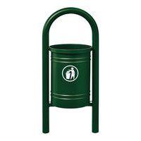 Poubelle Vercors 40 L avec seau - zinc vert 6005 - Image principale