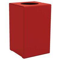 Poubelle Kub 120 L acier - rouge foncé 3004 - Image principale