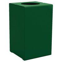 Poubelle Kub 120 L acier - vert 6005 - Image principale