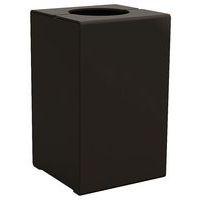 Poubelle Kub 120 L acier - noir 9005 - Image principale