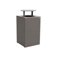 Poubelle Kub 120 L acier avec couvercle - Procity thumbnail image 2