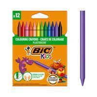 Etui carton 12 craies 12 cm Plastidecor bic - Image principale