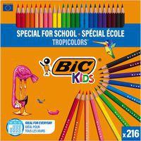 Classpack 216 crayons 17,5 cm Tropicolors - Bic