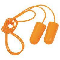 100 paires de Bouchons d'oreilles polyuréthane + cordelette - Orange - Image principale