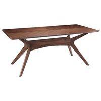 Table réunion Helga 180x75x95 cm plateau plaqué Noyer - Image principale