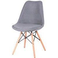 Lot de 4 chaises Lindy pieds bois naturel  Somcasa - Image 4